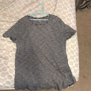 Navy blue striped shirt